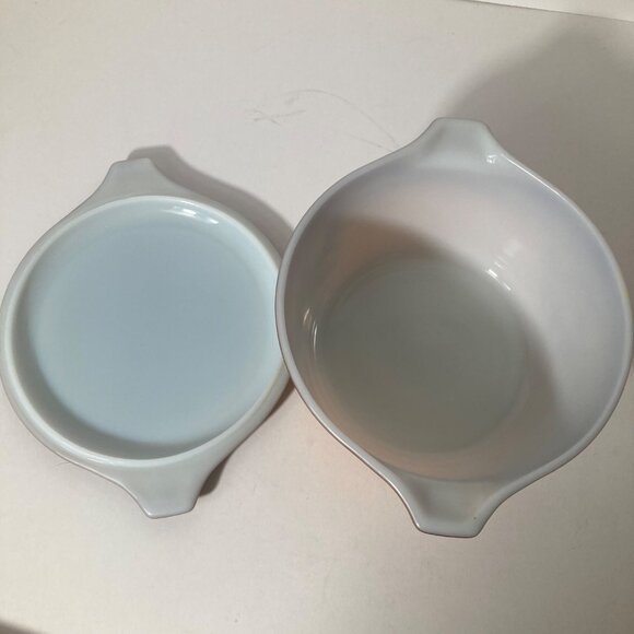 Vintage Pyrex Old Orchard 473 1 Qt Brown Covered Baking Dish Chip & scratches - Picture 5 of 13